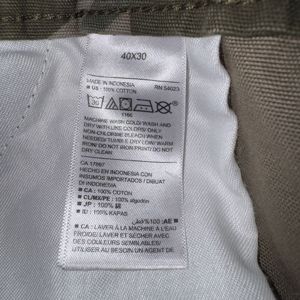 Gap Built Out Cargo Pants Men 34x32 Green Camo Utility Straight Leg Grunge 2016 - Picture 14 of 14